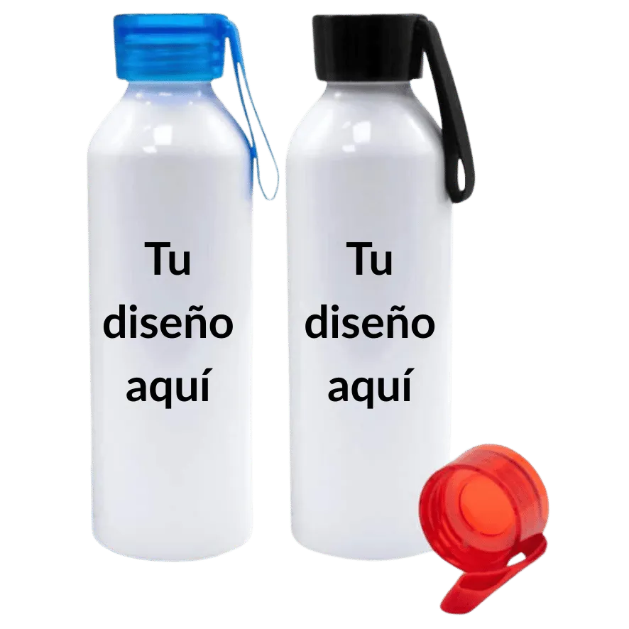 [BOT-NEG] Botella Sport Tapa Color 750ml (Negro)